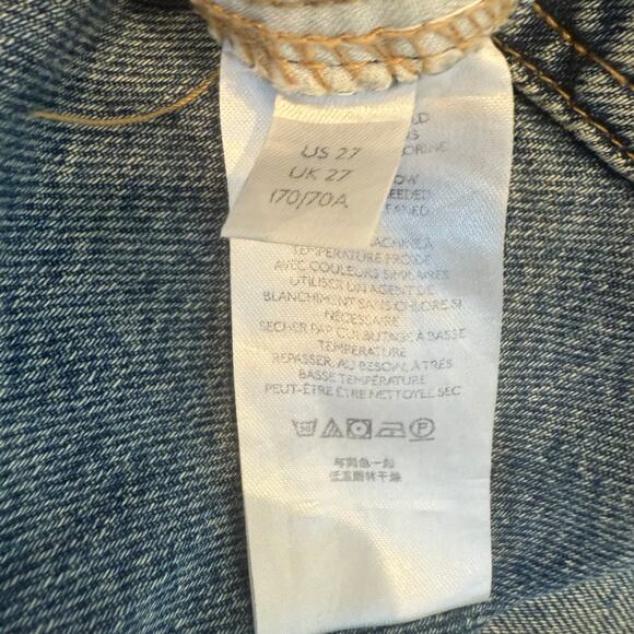 Free People We the Free Boyfriend Button Fly Slouchy Denim Jeans Size 27 - Picture 4 of 8